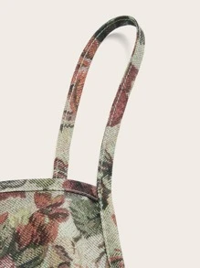 SHEIN MOOSTA Plus Floral Print Hanky Hem Cami Top - Multicolor - View 4