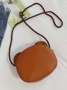 Cartoon Bear Design Novelty Bag Cute PU - Brown - View 2