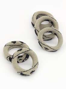 5pcs Panda Pattern Hair Tie - Multicolor - View 3