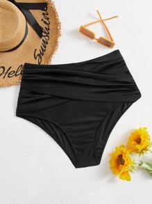 Swim Lushoire Summer Beach Plus High Waisted Bikini Panty