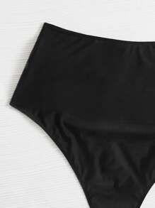 Swim Lushoire Summer Beach Plus High Waisted Bikini Panty