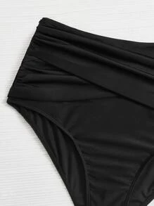 Swim Lushoire Summer Beach Plus High Waisted Bikini Panty