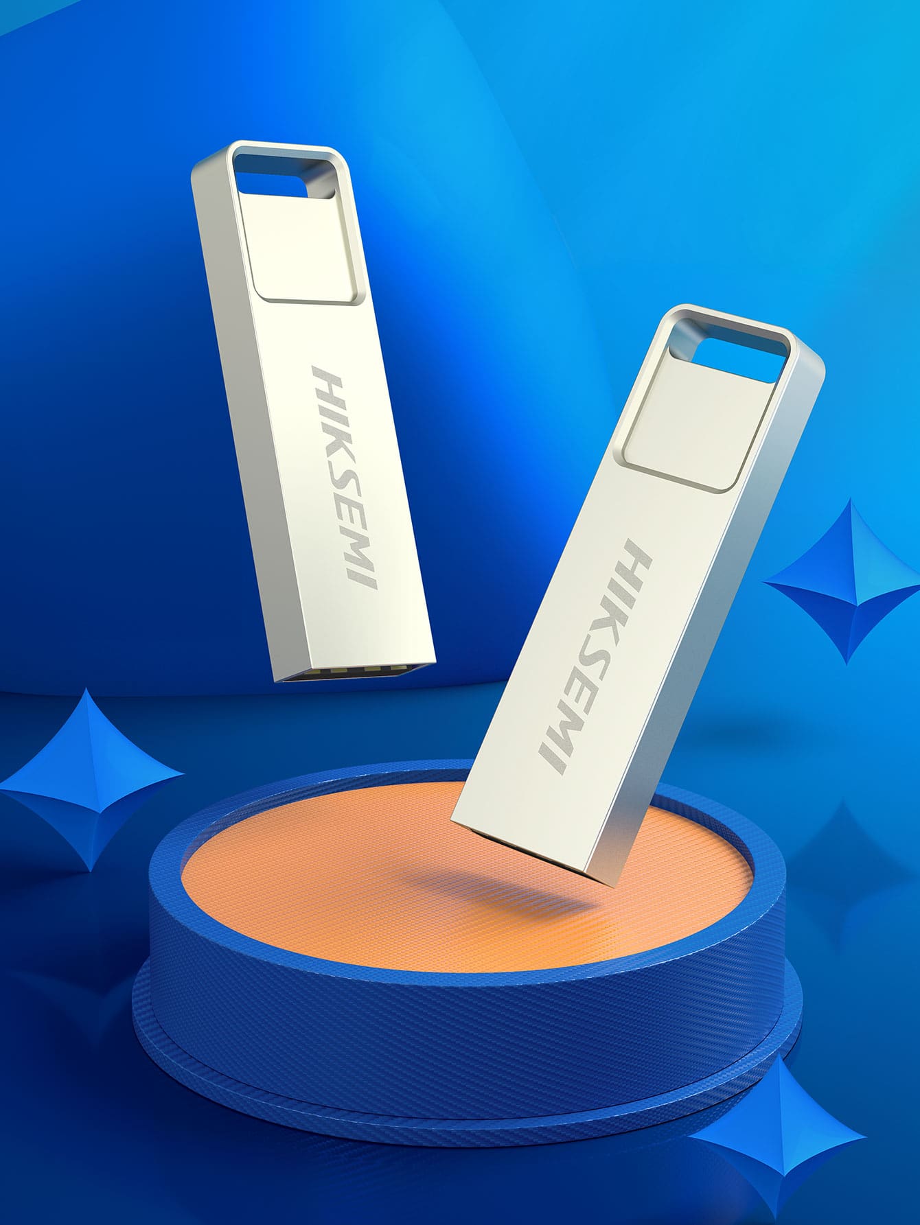 1 pieza Memoria USB 16GB - Plateado - Ver 1