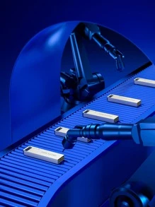 1 pieza Memoria USB 16GB - Plateado - Ver 3