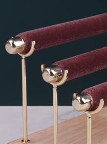 1入組木頭環形展示架 - 紫色 - 查看 6