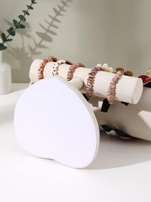 1pc Solid Color Jewelry Tower - White - View 2