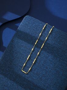 Chuỗi vòng cổ tối giản - Vàng - Xem 4