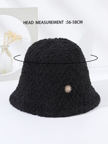 rhinestone tôn tạo mũ xô - màu đen - Xem 3