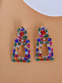 Kẹp rhinestone trên bông tai - Nhiều màu - Xem 1