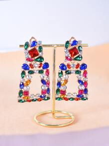 Kẹp rhinestone trên bông tai - Nhiều màu - Xem 2