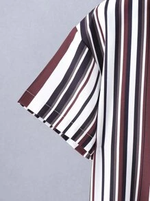 Boys Vertical Striped Shirt Without Tee - Multicolor - View 3