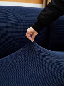 深藍色彈力沙發套 - 藏蓝色 - 查看 4