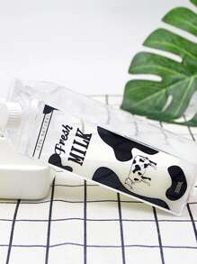 1pc 500ml,Sealed Square Milk Bottle,Portable Reusable Container Suitable For Juice, Tea, And Milk - , Square Design, Hand Washable Only - Clear - View 4