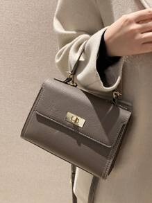 高端質感，簡約時尚單肩包/斜背包，適合所有季節和場合 - 灰色 - 查看 4