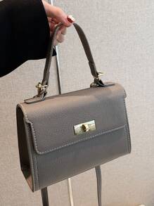 高端質感，簡約時尚單肩包/斜背包，適合所有季節和場合 - 灰色 - 查看 6