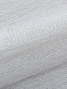 Solid Single Panel Sheer Curtain - White - View 4