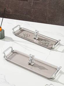 1pc Cartoon Bear Decor Jewelry Tray - Multicolor - View 4