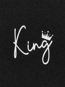 EASEVO Áo nỉ Nam Lá thư Giải trí - màu đen - Xem 3