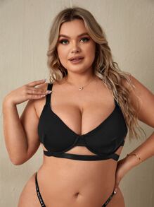 Sujetador con abertura con aro