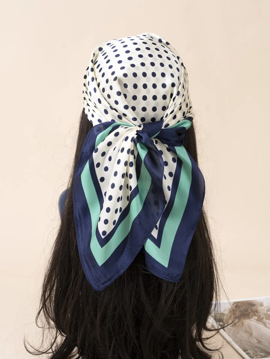 Pañuelo con patrón de lunares - Multicolor - Ver 1