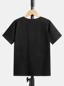 SHEIN Boys Letter Graphic Colourblock Tee - Multicolor - View 2