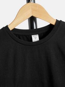 SHEIN Boys Letter Graphic Colourblock Tee - Multicolor - View 4