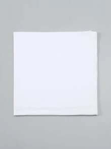 1pc Comfortable And Soft  Solid Color Hijab Headscarf For Casual Wear - White - View 3