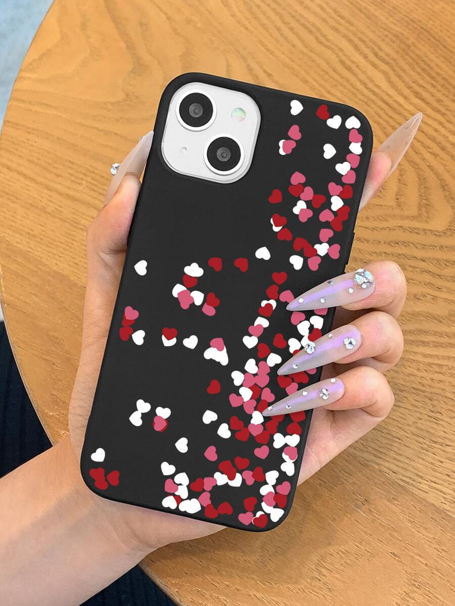 Funda de teléfono con diseño de corazón - Multicolor - Ver 1
