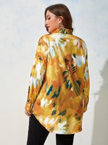 SHEIN Clasi Camisa de tie dye