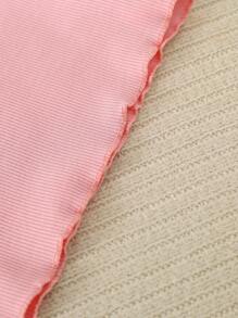 Bebé 2 piezas Camiseta crop ribete en forma de lechuga de manga raglán - Multicolor - Ver 4