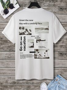 Manfinity EMRG Áo thun & Áo lót Nam Slogan Đường phố - trắng - Xem 3