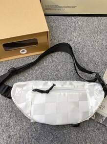 Letter Patch & Release Buckle Decor Waist Bag - Multicolor - View 2