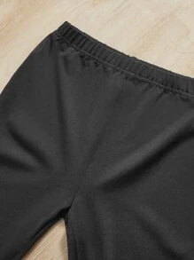 SHEIN 2pcs Young Boys' Casual & Comfortable Cartoon Bear Print Short Sleeve Top And Long Pants Home Wear Set - Multicolor - View 3