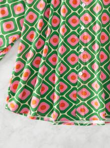 滿版印花和服罩衫