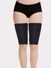 2pcs Plain Thigh Pad - Black - View 2