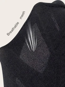 2pcs Plain Thigh Pad - Black - View 4