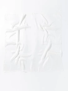 1 Miếng Thời trang nữ Chất rắn Tối giản Khăn rằn - Màu be - Xem 2