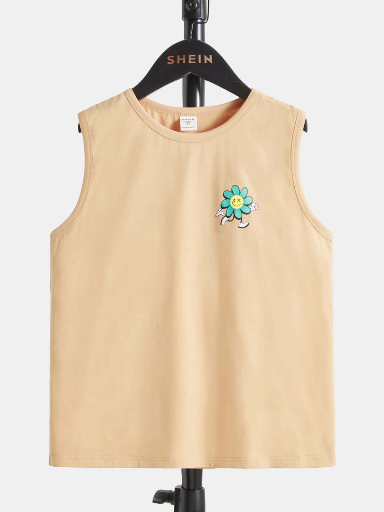 SHEIN 男孩卡通圖案背心上衣