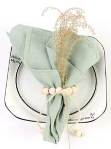 1 khăn ăn đơn giản - màu xanh lá - Xem 2