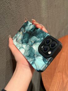 1pc Marble Pattern Phone Case - Multicolor - View 2