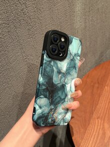 1pc Marble Pattern Phone Case - Multicolor - View 3