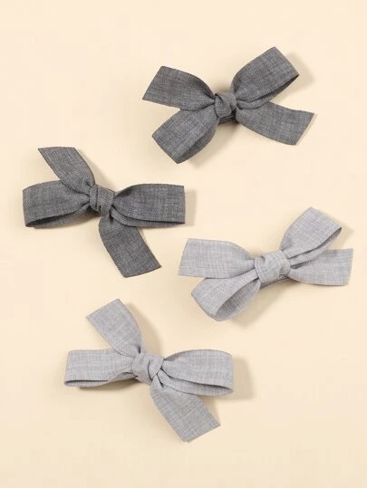 bilicaca Petite fille 4 pièces Épingle à cheveux à nœud papillon