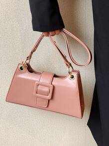 金屬氣眼方包 - 粉色 - 查看 1