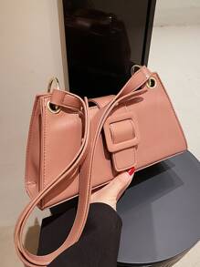 金屬氣眼方包 - 粉色 - 查看 4