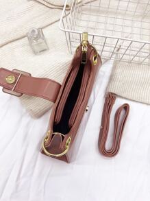 金屬氣眼方包 - 粉色 - 查看 5