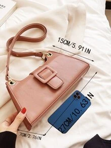 金屬氣眼方包 - 粉色 - 查看 8