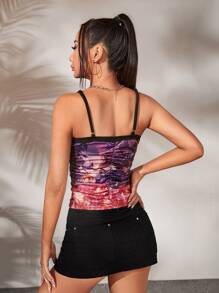 SHEIN ICON All Over Print Cami Top - Multicolor - View 2