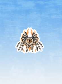 GPPDSGN 蝙蝠翅膀細節蜘蛛設計貼紙 - 彩色 - 查看 1