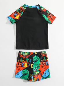 小男童恐龍印花沙灘泳裝