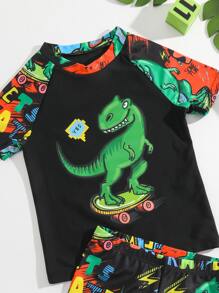 小男童恐龍印花沙灘泳裝